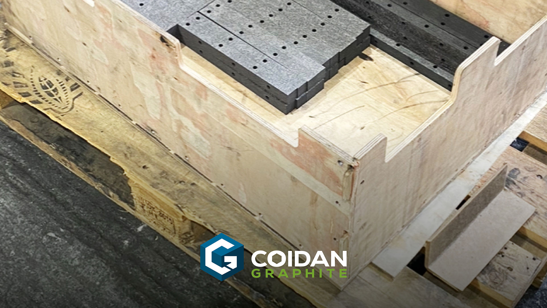 Graphite products sit on a pallet